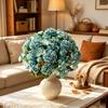 Artificial Flowers Ball Chrysanthemum Roses Wedding Wreath Home Room Table Autumn Decora Wreath Bridal Bouquets Table Diy Gifts