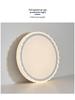 2024 New Dimmable French Cream Style Ceiling Light Nordic Luxury Living Room Bedroom Round Ceiling Lamp Glacier Art Decorative