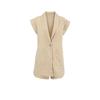 Old money style suit collar cotton and linen sleeveless top hot pants casual suit 1116 summer European and American temperament two-piece set women