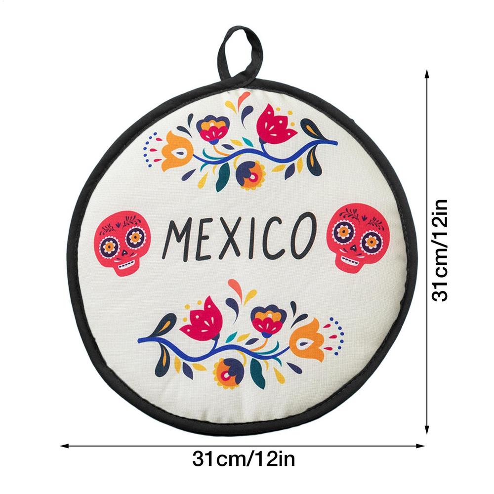 30cm Cloth Bag Burrito Portable Tortilla Warmer Pouch Kitchen For Microwave Restaurant Food Pancake Heat Resistant Printed Flour