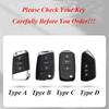 Wildleder Auto Klappschlüssel Etui Hülle für Volkswagen VW Golf 7 gti mk7 r Touran Skoda Octavia 3 Superb Karoq Kodiaq Seat Leon mk3 Ateca