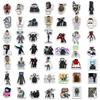 50 Toilet People and Monitors Graffiti Stickers Personalized Decorative Guitar Notebook Suitcase DIY Waterproof Stickers