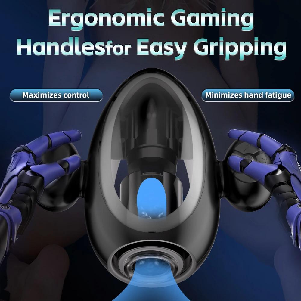 Male Masturbator Sex Toys Automatic Thrusting Rotating Male Masturbation Cup with Handle Penis Pump Pocket Pussy for Adult Men