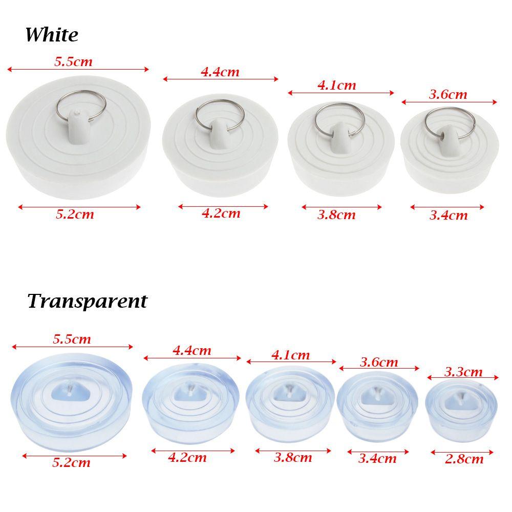 Rubber Sink Plug Bathroom Supplies Leakage-proof Washroom Kitchen Drain Cover Round Water Sink Plug Sewer Bathtub Stopper