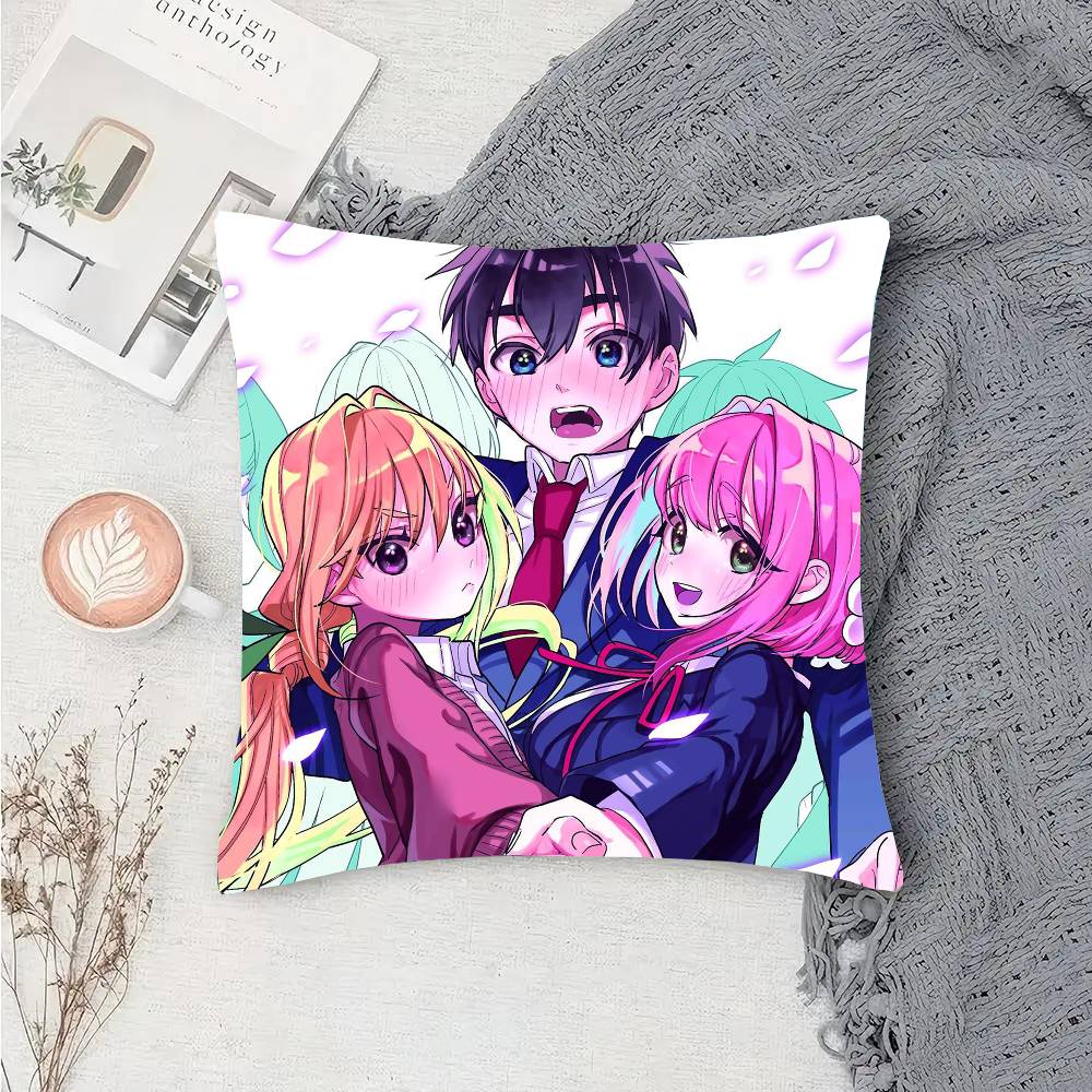 The 100 Girlfriends Who Really, REALLY Love You Anime Pillow Case Sofa Cushion Cover Room Home Decorati