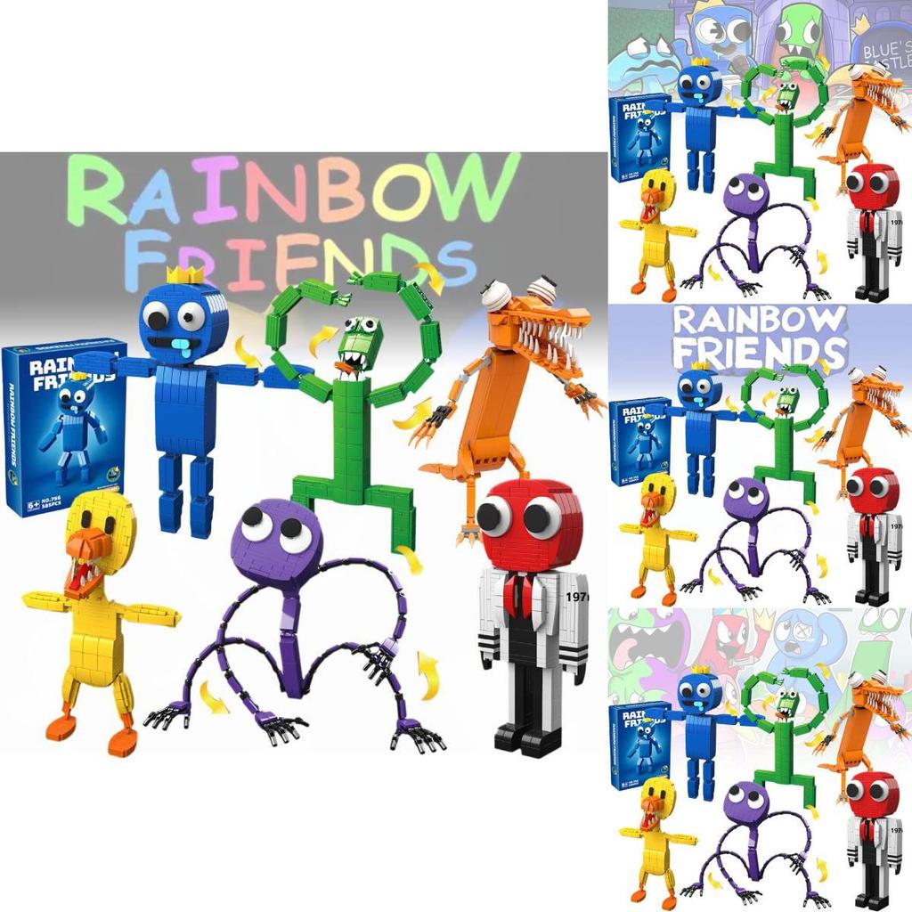 Rainbow Friends Building Blocks Set For Boys Featuring Colorful Monster Creatures In Abs Plastic With 200 To 400 Pieces For Endless Fun
