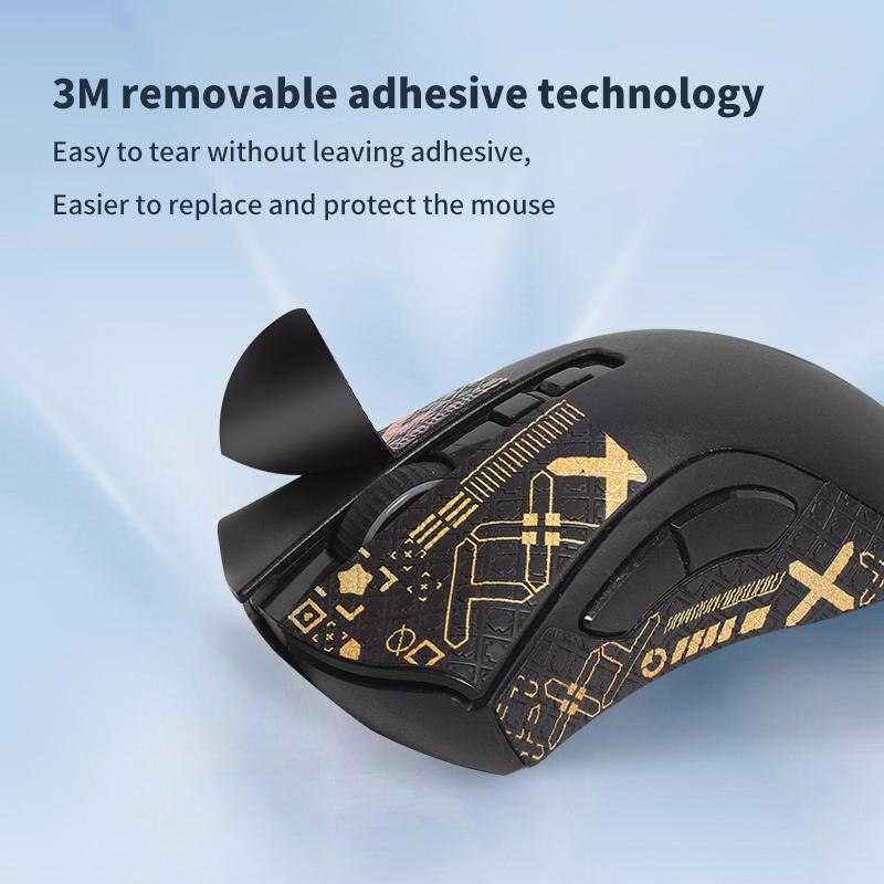 Mouse Grip Tape Skate Handmade Sticker Non Slip Suck Sweat For Razer Viper Ultimate Deathadder V2 Pro Wireless Mouse