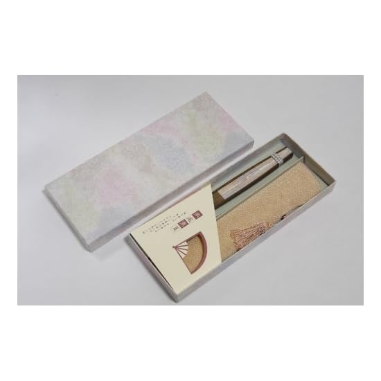 [Hasegawa] Kyoto Folding Fan "Kikyo" (Bellflower) Double-sided Pattern, Handcrafted by Kyoto Artisan