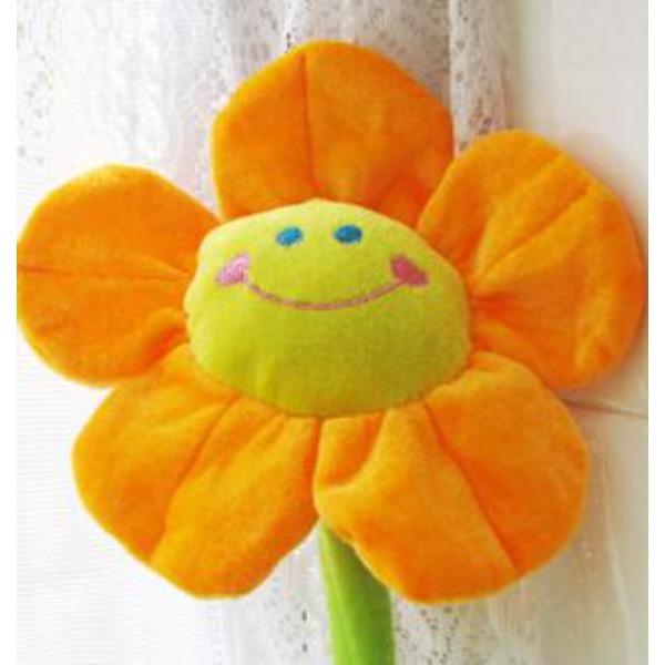 Cartoon Smile Sunflowers Plush Plants Baby Bed Room Decoration Multifunctional Soft Toy Gift for Kids Home Decor