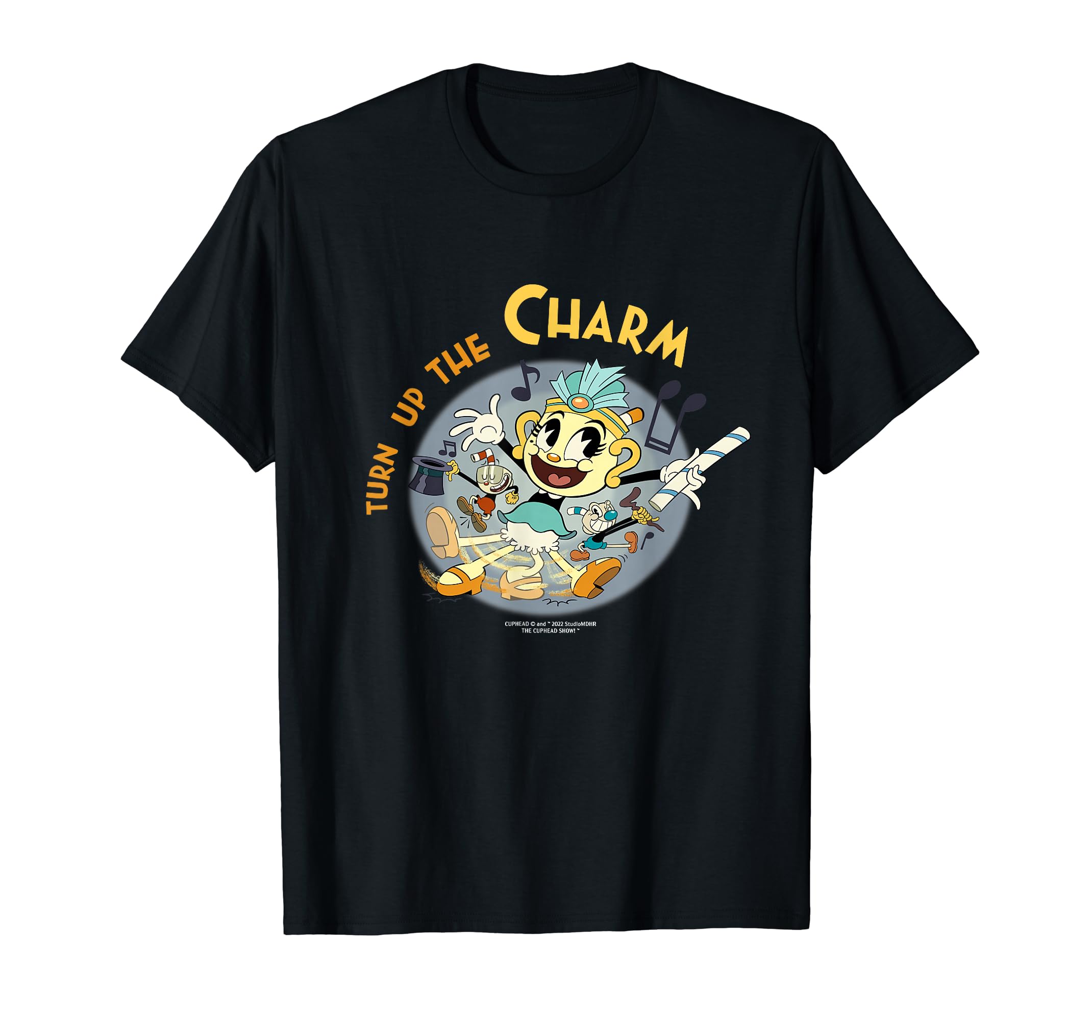 Cuphead Show! Mrs. Sharis  Turn Up the Charm  T-shirt