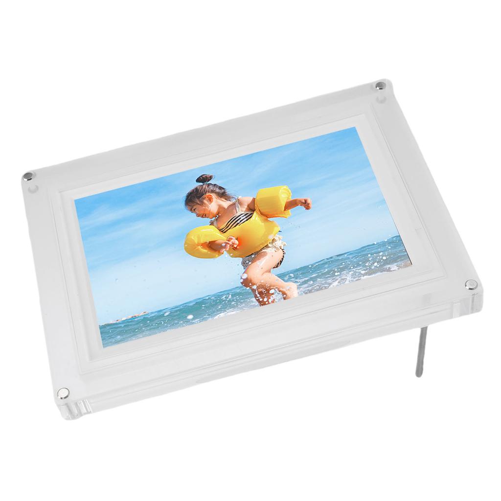 10.1 Inch Digital Picture Frame Acrylic USB2.0 Electronic Photo Frame Video Music Player with LED Light 8GB Memory for