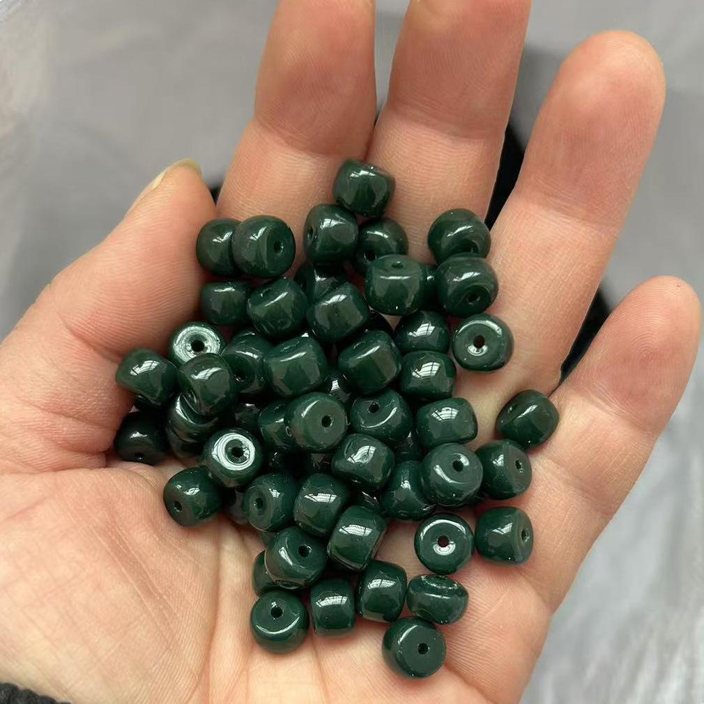 Multi-Color 6x8mm Glass Barrel Beads for Jewelry Making