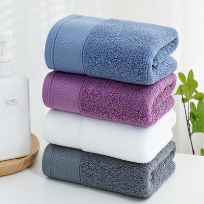 Pure Cotton Thickened Towel for Adult Face Washing, Long Lint Cotton Hotel Cotton Soft Water Absorption