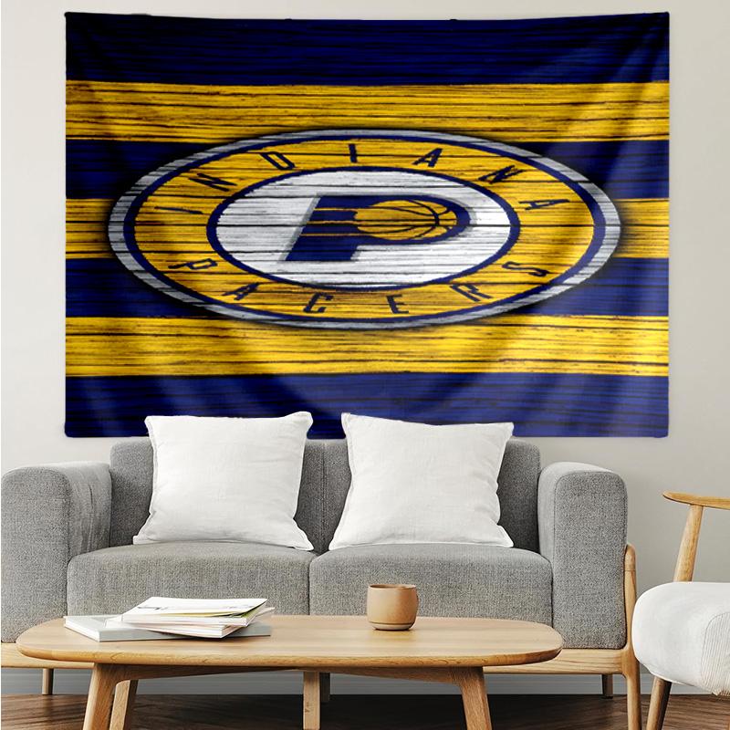 Pacers Basketball Team Quick-Dry Tapestry Hanging for Bedroom,Livingroom, Playroom,Decor Art Room Wall Tapestry Holiday and Birthday Gifts