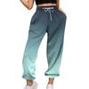 Fritidsbukser for kvinner Høyt midjebelte joggebukser med lommer