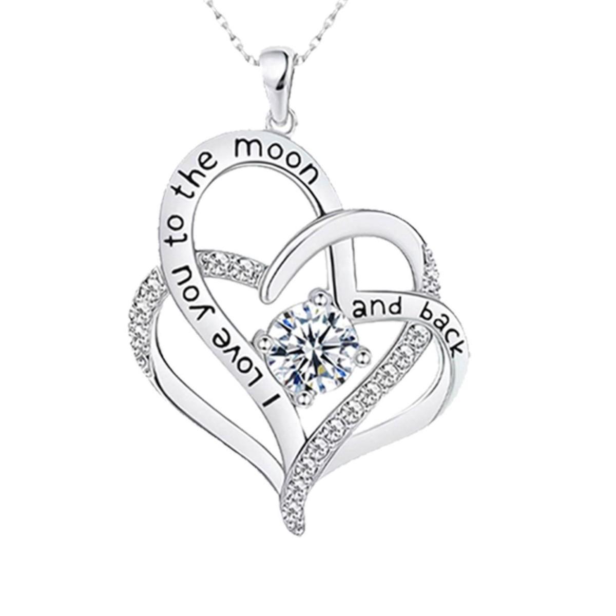 

Золотое ожерелье с двенадцатью подвесками и бриллиантами, цепочка на ключицу с двойной любовью