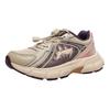 Li Ning Kids Sports Lifestyle Series Comfortable Versatile Wear-Resistant Non-Slip Low-Top Casual Shoes Kids Casual Shoes Gray Pink White YKNV046-4