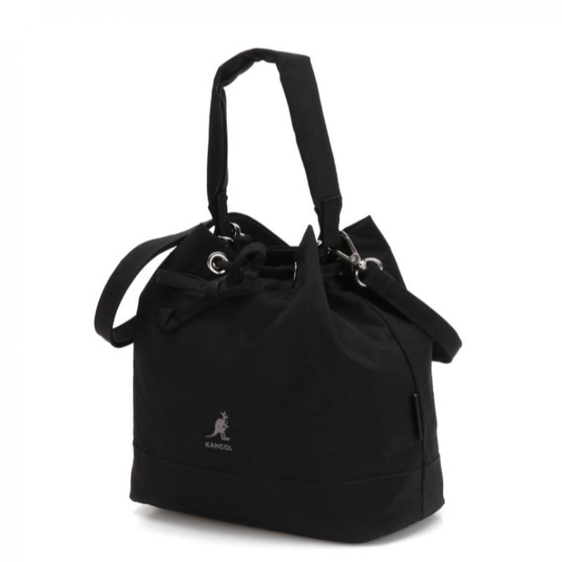 Kangol Bucket Bag Black 3392 Nylon Amber