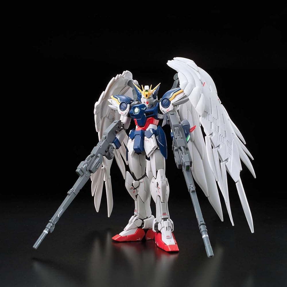 RG Mobile Suit Gundam W XXXG-00W0 Wing Gundam Zero EW 1/144 Scale Color Coded Plastic Model