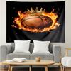 1PC Basketball Crown Fire Sport K-pop music group Tapestry Accessories for Bedroom,Livingroom, dormitory Room Wall Decor Fan Birthday Gifts