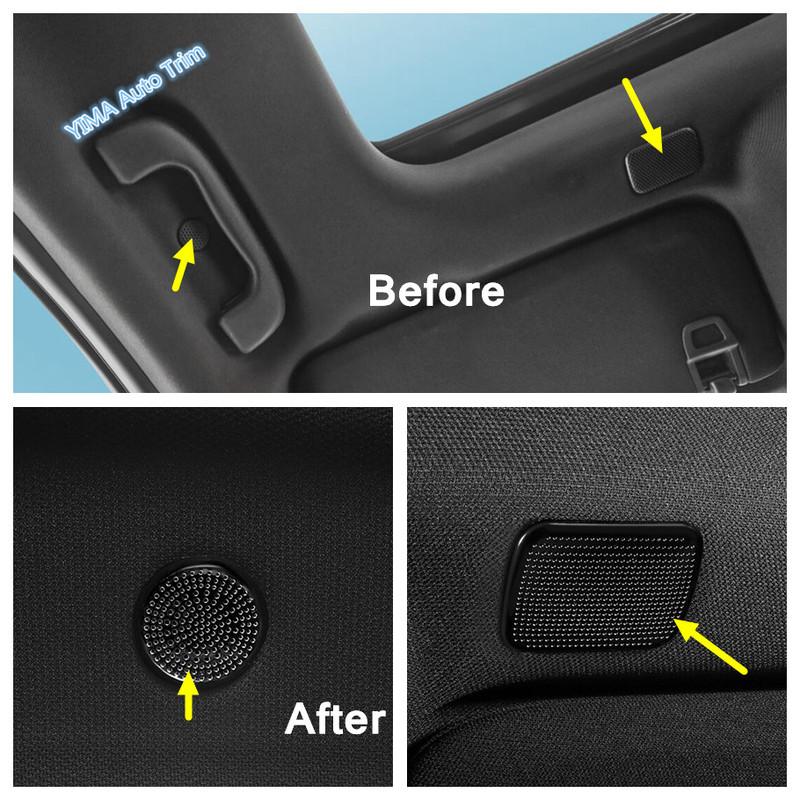 Interior Window A Pillar Post / Car Roof Stereo Loudspeaker Tweeter Cover Trim Accessories For Cadillac CT5 CT5-V  -