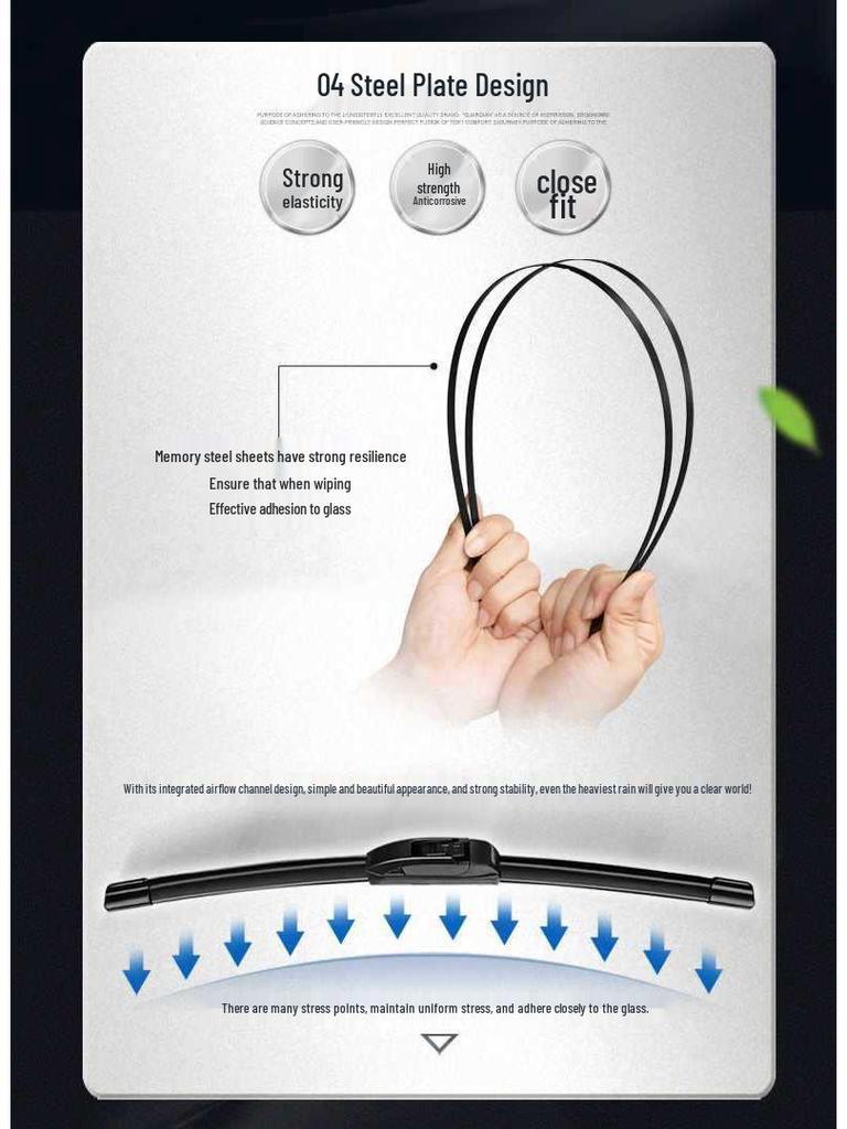 Compatible Siwei Frameless Wiper Blade for CR-V 2007-2012