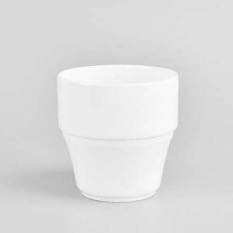 1 x Retro White Basic Mug