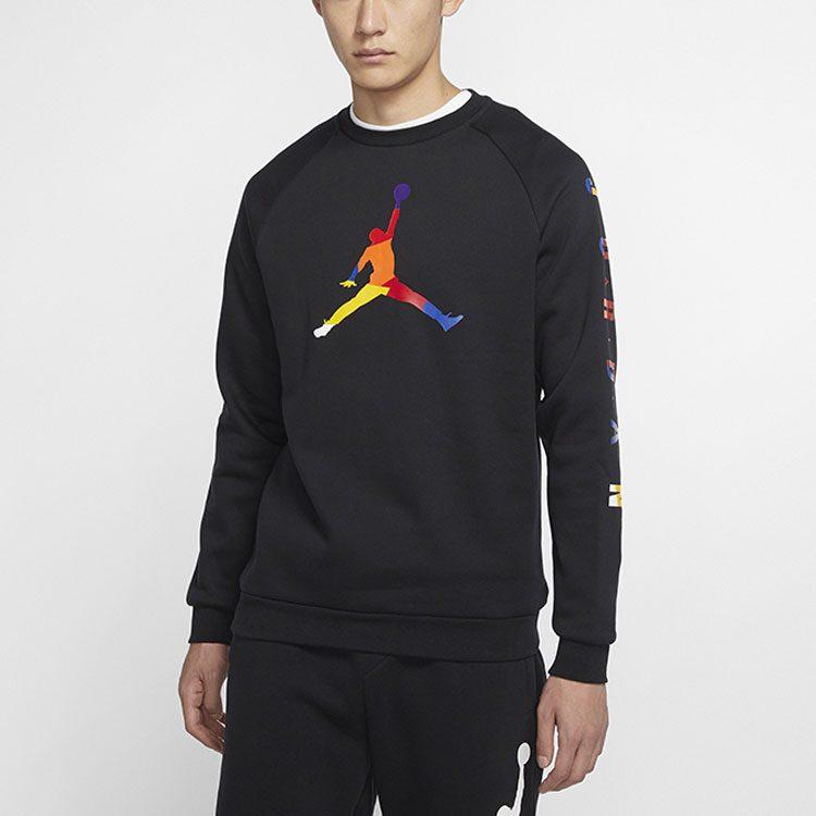 Jordan Sweatshirts Men's Black Crew Neck Moderate Regular DA6729-010