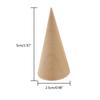 5Pcs Solid Wood Rings Display Stands Cone Shape Rings Holder Jewelry Organizer Finger Trinket Stand Rings Stack Showcase