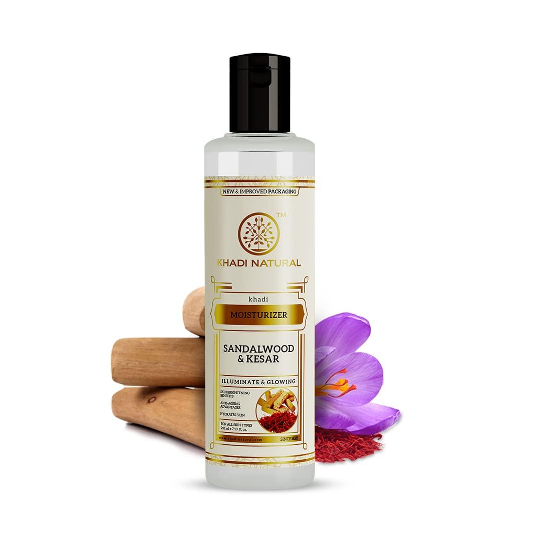 

Khadi Natural Sandalwood & Kesar Lotion Moisturizer, 210ml