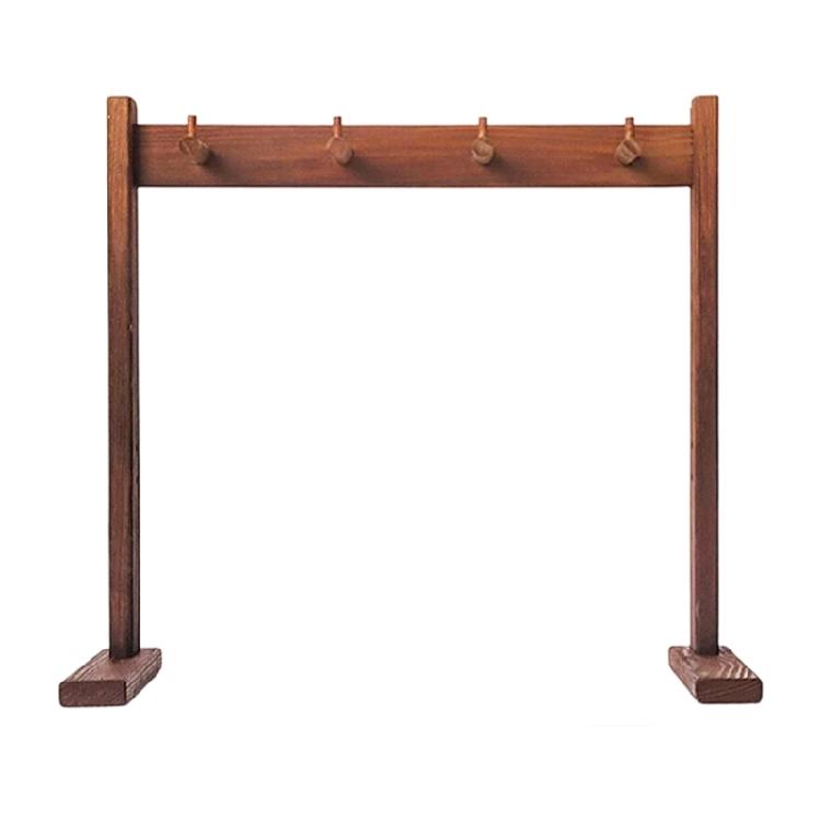 Wood 5 Hook Wind Chimes Stand Handcrafted Decors Piece Multipurpose Easy Assembly Rack For Balconies Entryway Nursery 2190₽