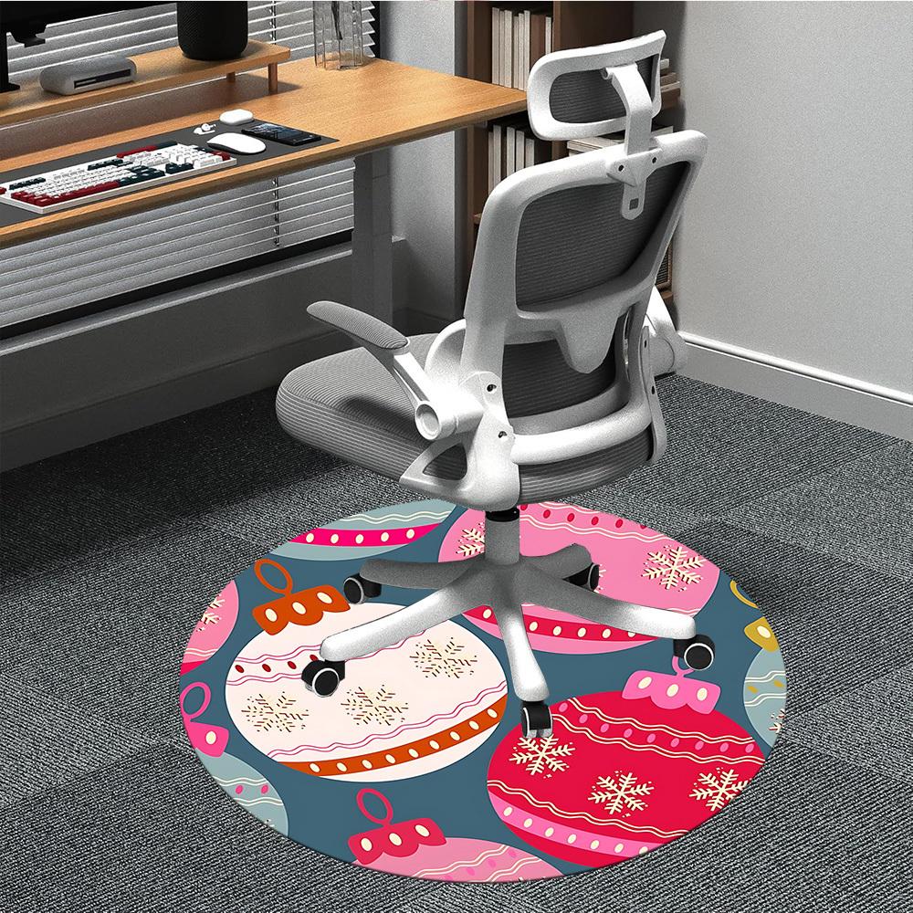 

1pc Lanterns Pattern Chair Carpet for Office - Durable, Ideal for Chair Mats, Stylish & Functional Decorative Rug yy260203006 80cm by 80cm