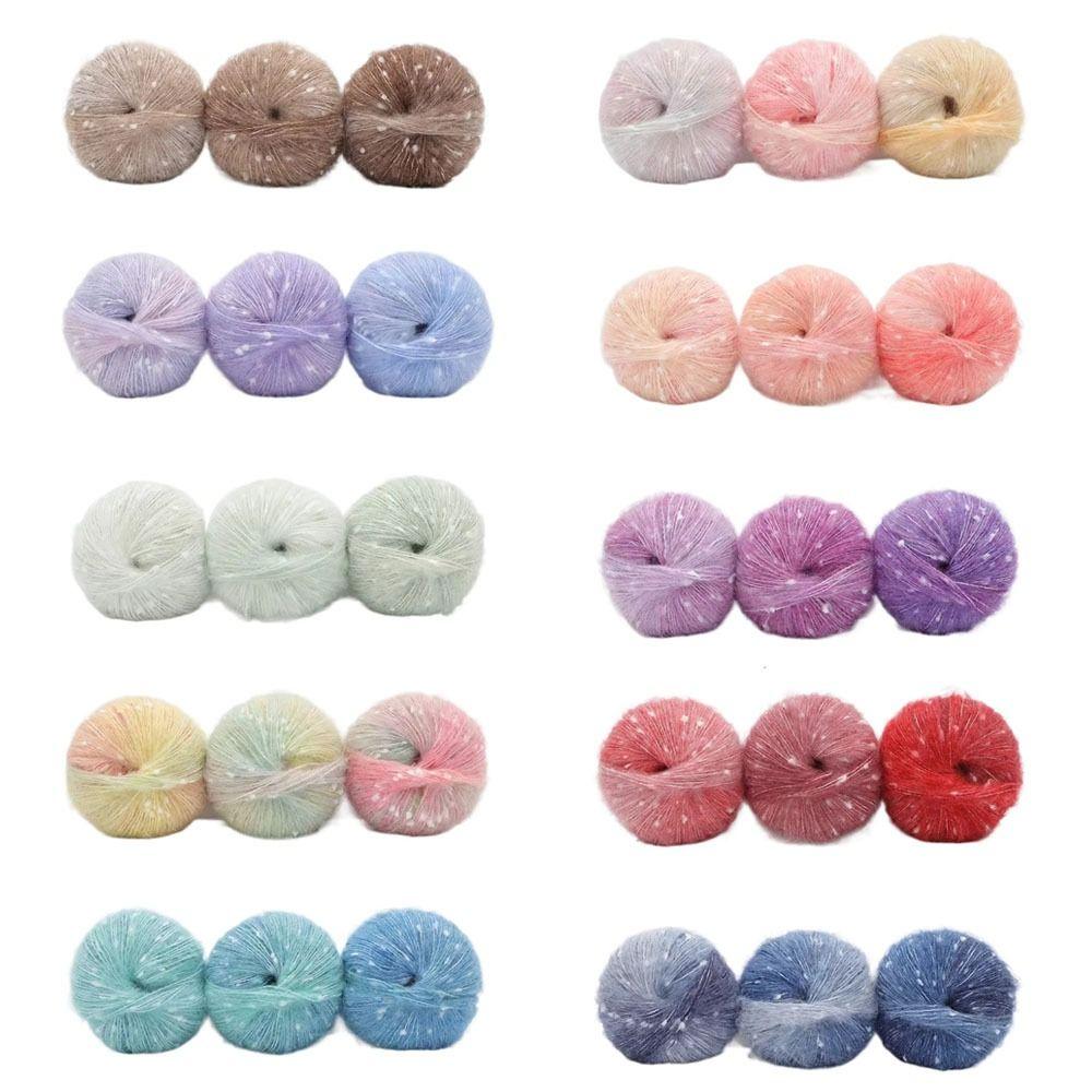Colorful Mohair Yarn 50g Hand-Knitted Yarn  for Making Sweaters Shawls Blankets Handicrafts