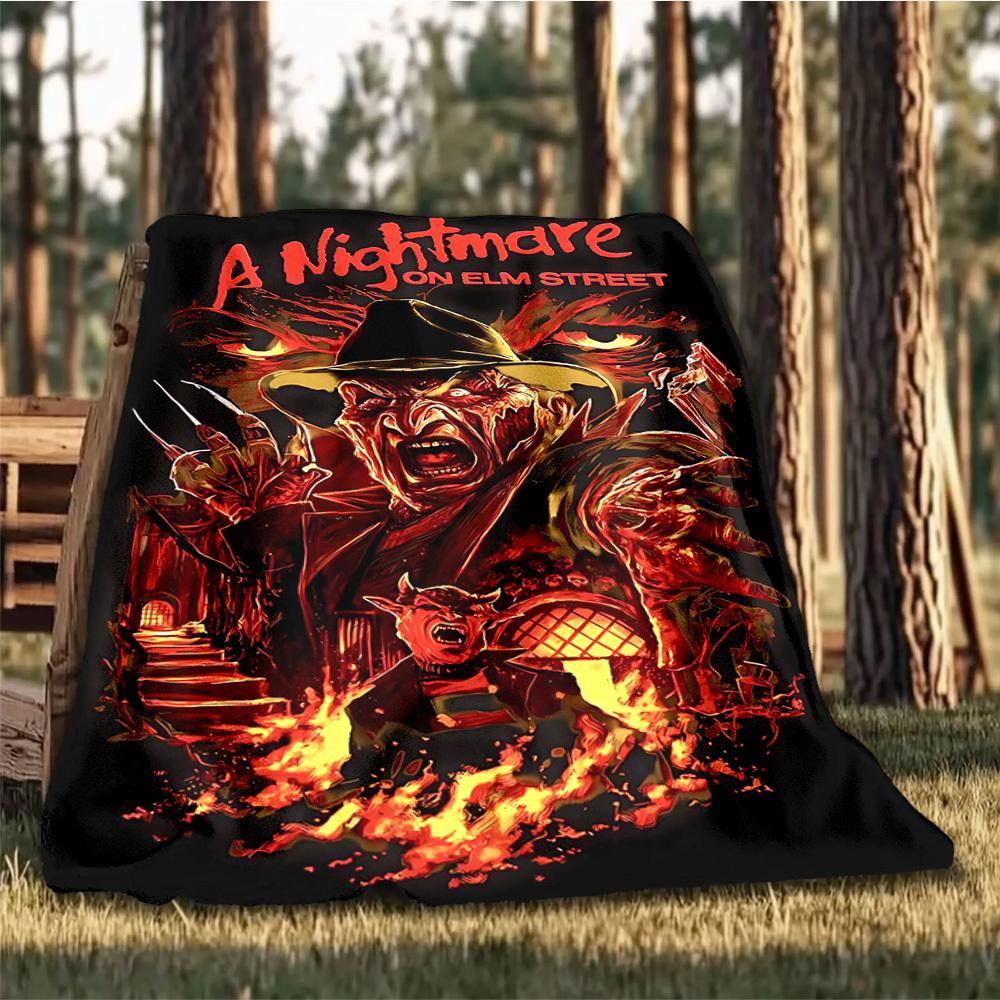 1pc A Nightmare Outdoor Soft Blanket Ultra Plush, Warm, Versatile, and Easy Care for Camping, and