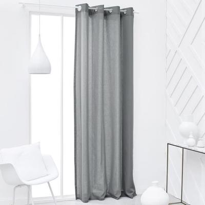 Eyelet Curtain - TODAY - 140x240cm - 100% Cotton - Steel