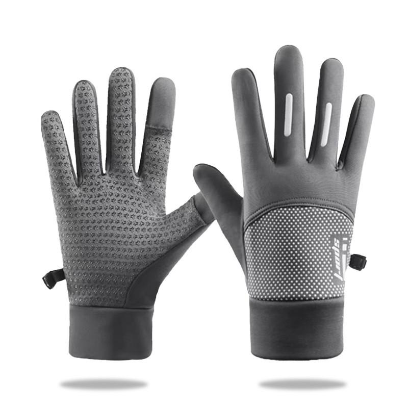 Sports Gloves Men Fall Cycling Warm Gloves With Antislip And Touchscreen Functionality