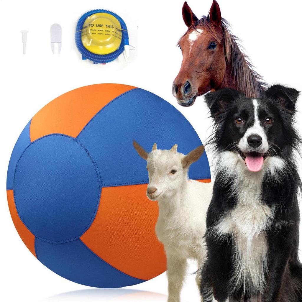 Dog Herding Ball Interactive Bouncing Toy 20.5x13x13cm Inflatable Herding Ball For Outdoor Pool Stress Tension Boredom