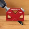 45° Angle Aluminum Drill Multifunctional Guide Dowel Jig Woodworking Tool