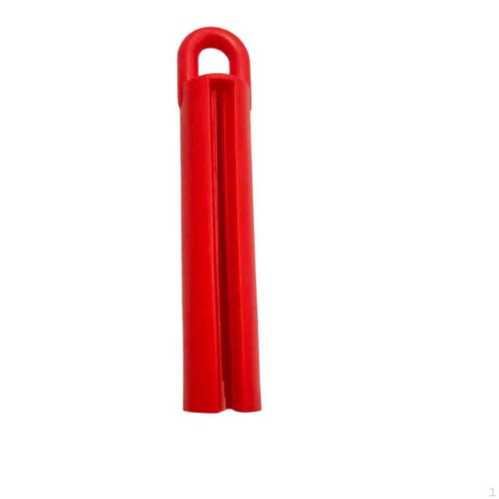 WeightActivatedFed Pool Cue Hanger | Vertical, with Hanging Loop, for Game Rooms Red