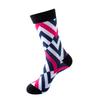 Hundreds Fashion Business Men 100% Cotton Happy Lattice Socks Unisex Boys Combed Hip Hop Street Skateboard Funny High Sox Set