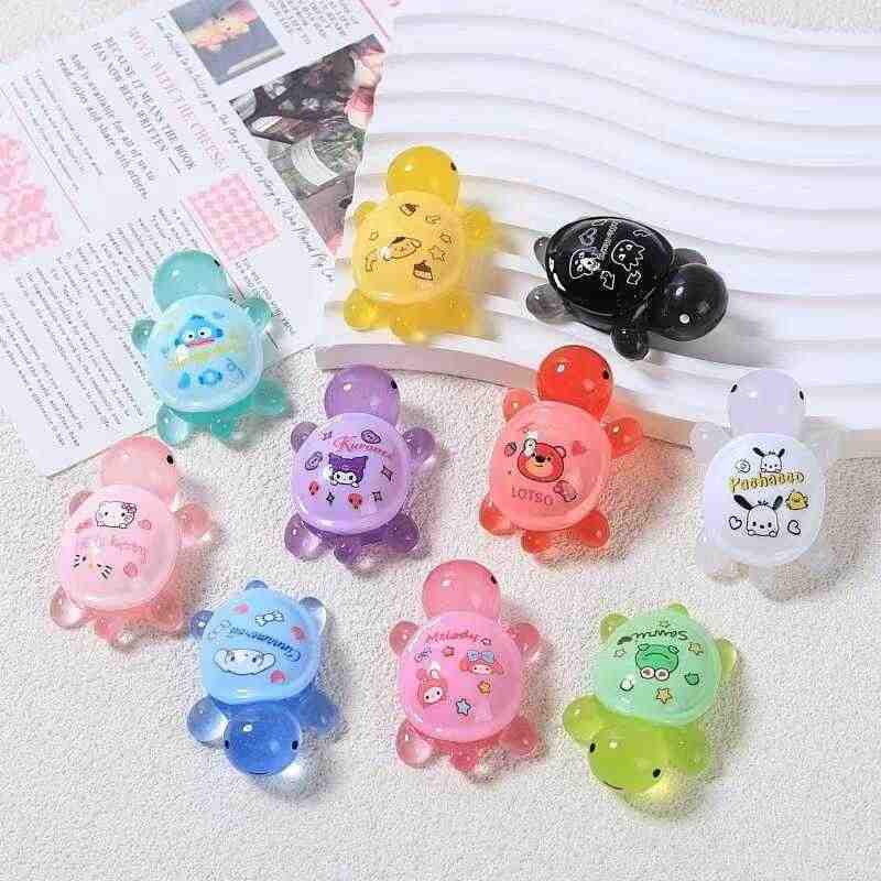 Luminous Colorful Turtle Ocean Figurine - Glowing DIY Jewelry Toy