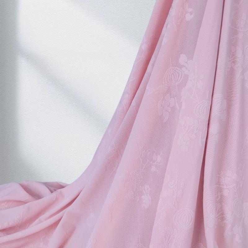 Lantern Relief Jacquard Fabric Stretch Knitted Fabric DIY Dress Hanfu Cheongsam Children's Clothes for Sewing Design Cloth