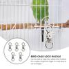 5 Pcs Birdcage Lock Buckle Lobster Clasp Door Locks Useful Snap Hooks Parrot Safety Buckles Birds Accessories