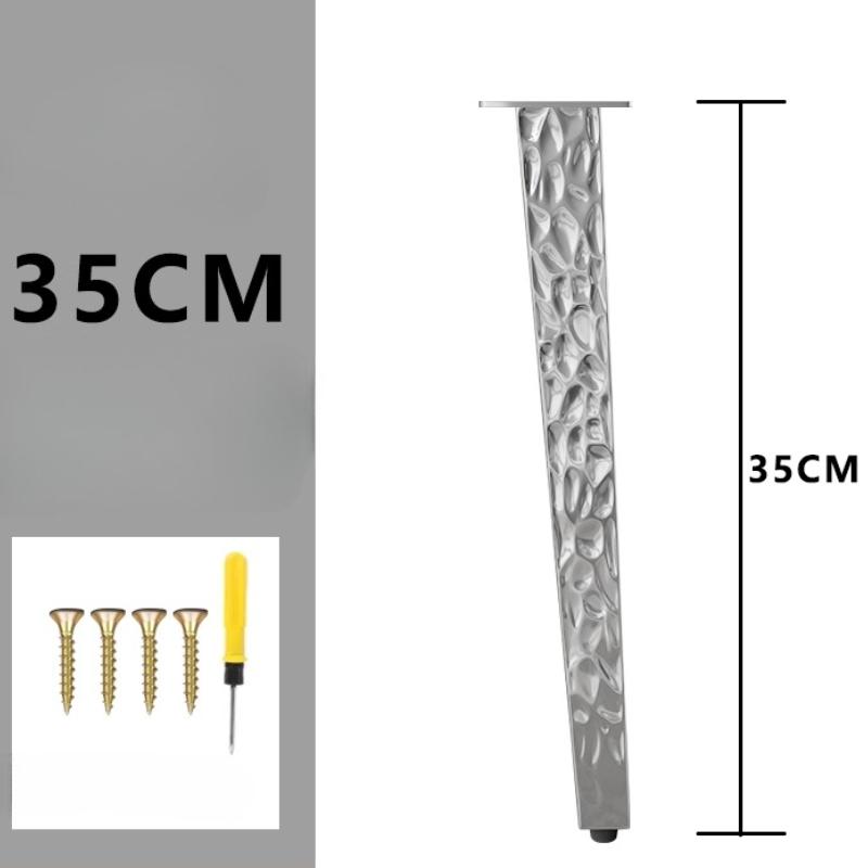 Metal Adjustable Furniture Cabinet Legs Water Ripple Stainless Steel Bathroom Cabinet Legs TV Cabinet Sofa Height Support Feet