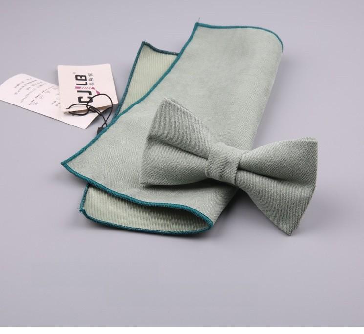 Cotton Bow Tie Set For Men Women Elegant Formal Accessories Gift For Adults