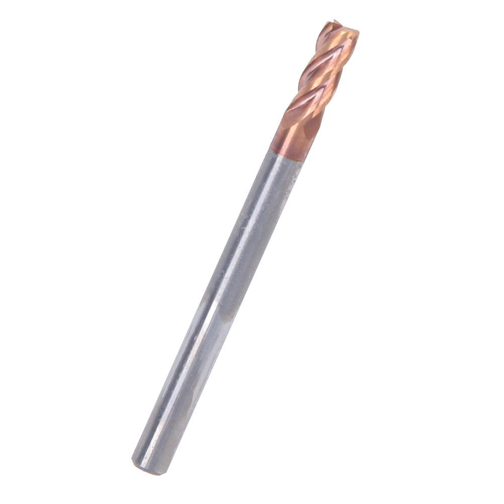 4mm 4 Flutes Nano Coating Spiral End Mill Tungsten Steel CNC Milling Cutter Bit (5pcs)