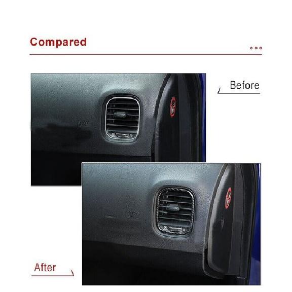 Carbon Fiber Dashboard Air Vent Outlet Cover Trim Frame For Dodge Charger 2011+