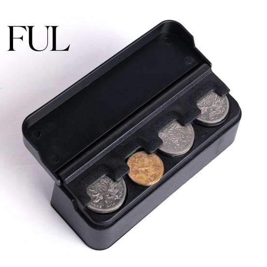 Car Change Holder Coin Box Convenient Organizer Vehicle Storage Compact Durable Container for Auto Home