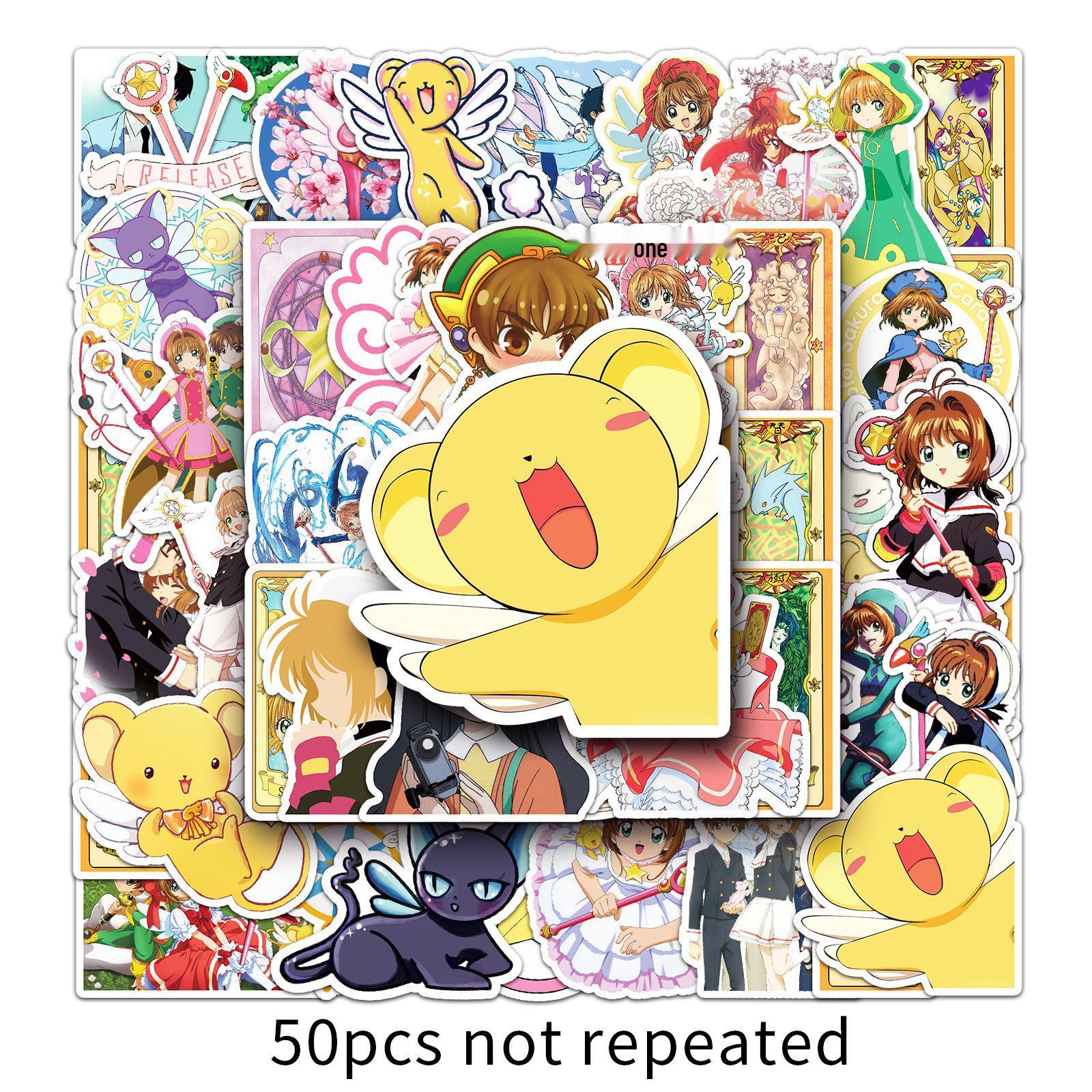 50 Cartoon Cardcaptor Sakura Cute Graffiti Stickers for Kids Suitcase & Laptop