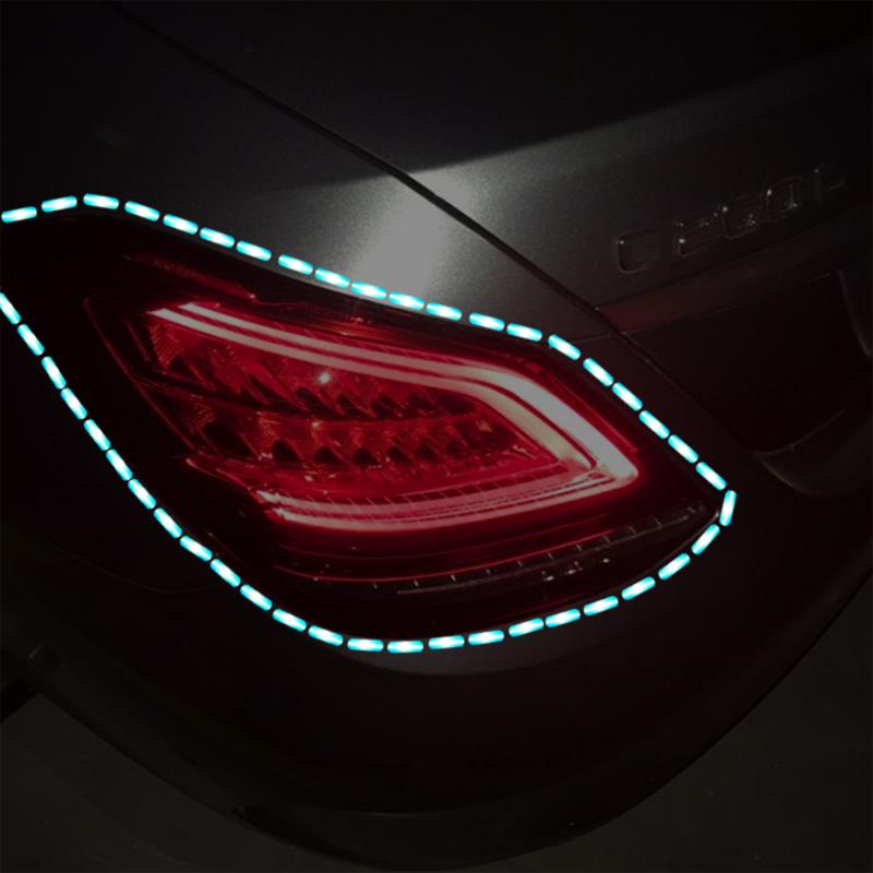 Waterproof DIY Line Reflective Stickers Car Motorcycle Bicycle Wheel Body Decoration Strips Warning Decals Auto Accessories
